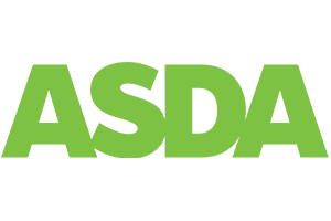 Green "ASDA" logo on a transparent background.