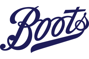 Stylized blue script logo spelling "Boots" on a transparent background.