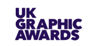 UK Graphic Awards logo, featuring bold purple text on a white background.